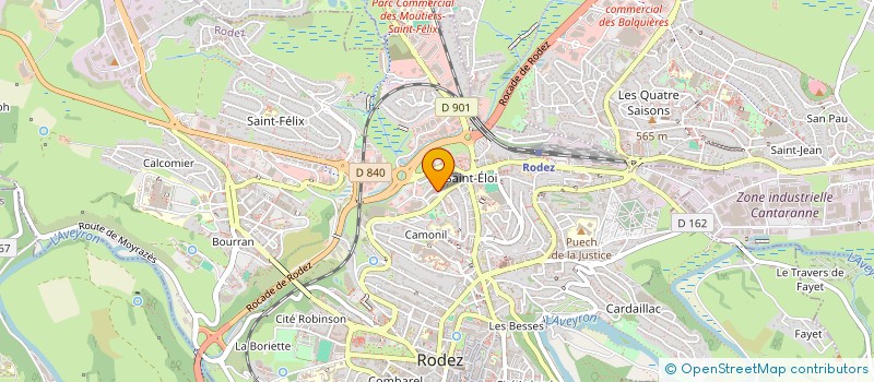 localisation de l'entreprise INDIVISION BRUGIER FALGAYRAT  RODEZ