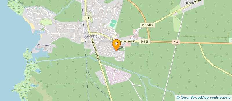 localisation de l'entreprise INDIVISION BRULAT SORDES  LACANAU