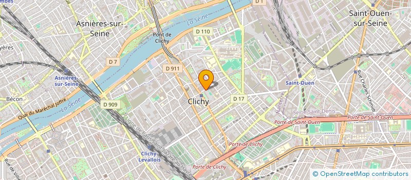 localisation de l'entreprise INDIVISION BRUMAULD TRUBERT à CLICHY