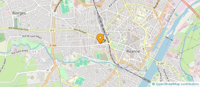 localisation de l'entreprise INDIVISION BRUN  ROANNE