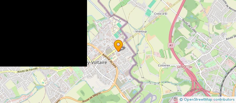 localisation de l'entreprise INDIVISION BRUNEL (FERNEY-VOLTAIRE + MOUXY) à FERNEY-VOLTAIRE