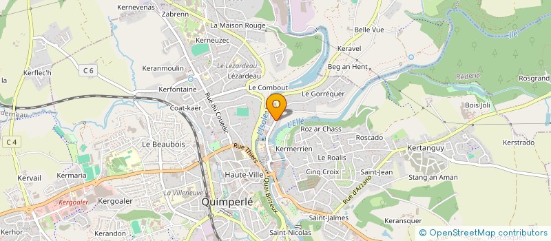 localisation de l'entreprise INDIVISION BRUNERIE à QUIMPERLE