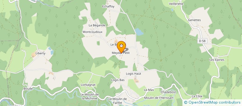 localisation de l'entreprise INDIVISION BRUNET  CONDAT-LES-MONTBOISSIER