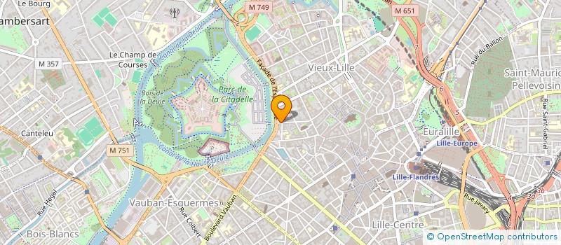 localisation de l'entreprise INDIVISION BRUNET / BIZALION / GODIN*  LILLE