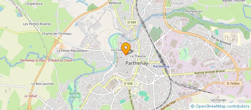 localisation de l'entreprise INDIVISION BRUNET CHAUSSEAU  PARTHENAY