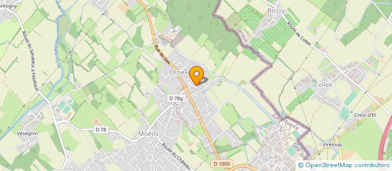 localisation de l'entreprise INDIVISION BRUNO ET FLORENCE PEZET  ORNEX