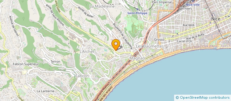 localisation de l'entreprise INDIVISION BRUZZONE ANNA ET PHILIPPE à NICE