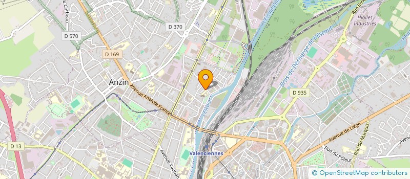 localisation de l'entreprise INDIVISION BUDENHULZER - OFFRET à VALENCIENNES