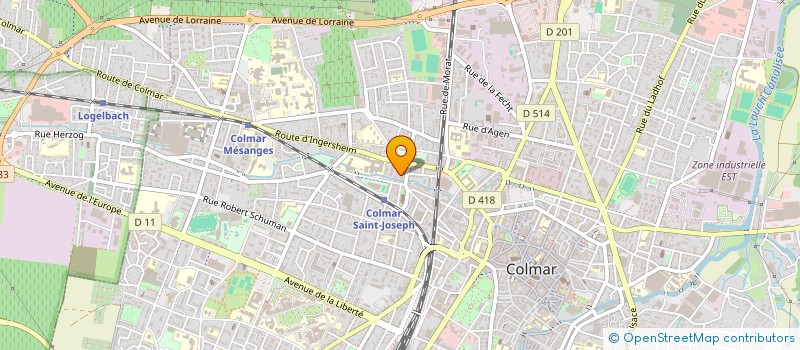 localisation de l'entreprise INDIVISION BUJON MAZZER  COLMAR