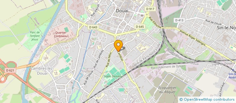 localisation de l'entreprise INDIVISION BULTOT- OLIERO- POITAU à DOUAI