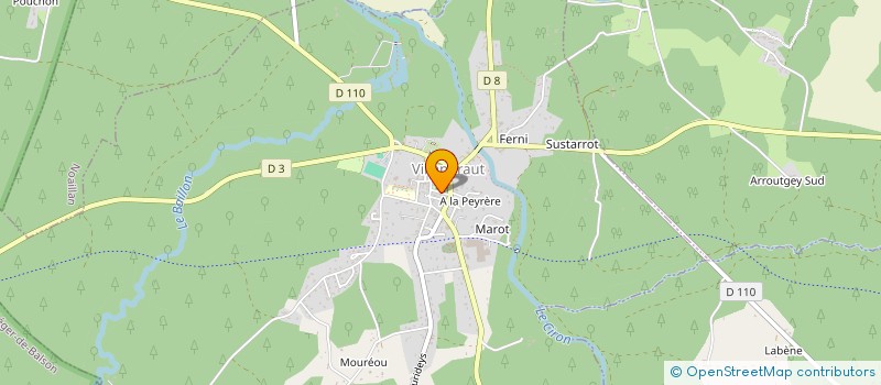 localisation de l'entreprise INDIVISION BURAU SENAC FORET  VILLANDRAUT