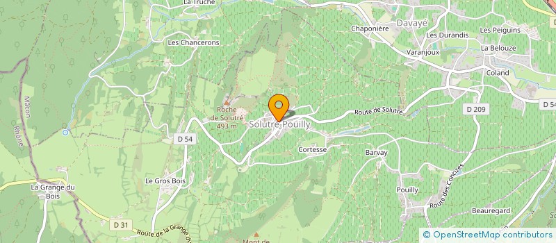 localisation de l'entreprise INDIVISION BURDEAU-DESCROIX  SOLUTRE-POUILLY