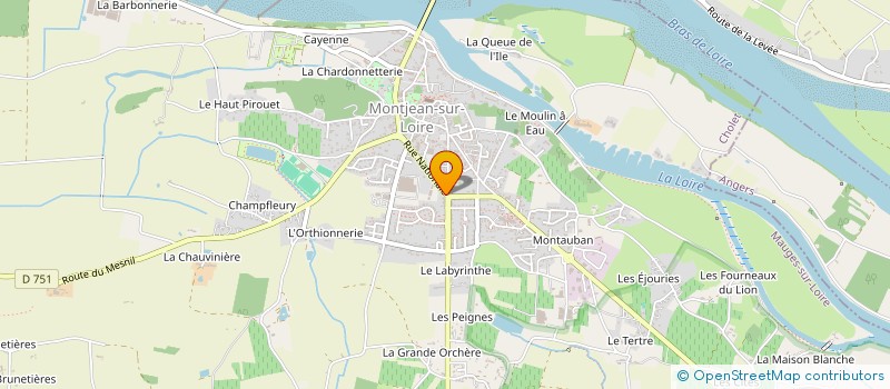 localisation de l'entreprise INDIVISION BUREAU JEAN-PIERRE ET LIEGARD ISABELLE  MAUGES-SUR-LOIRE