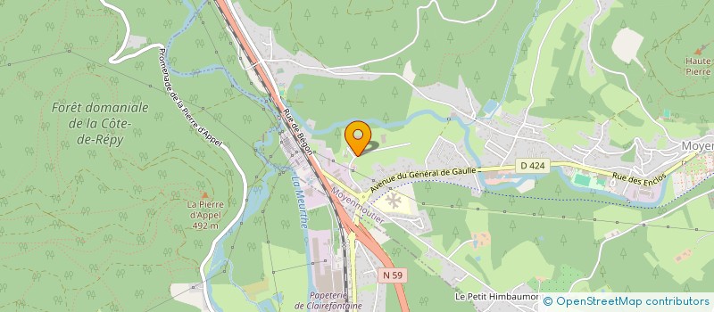 localisation de l'entreprise INDIVISION BURGAN ROBERT  MOYENMOUTIER