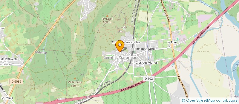 localisation de l'entreprise INDIVISION BURILLE  SERNHAC