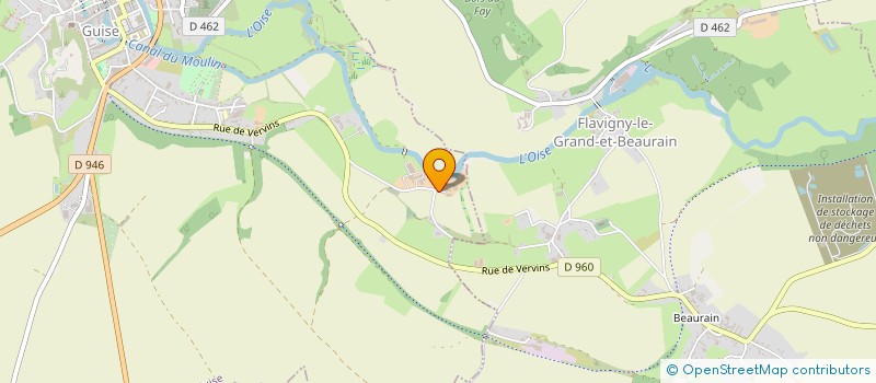 localisation de l'entreprise INDIVISION BURNY à GUISE