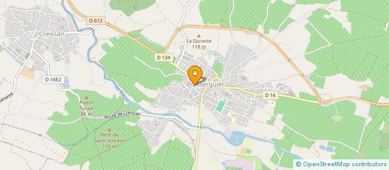 localisation de l'entreprise INDIVISION BUTIN - MILLEVILLE  PUISSERGUIER