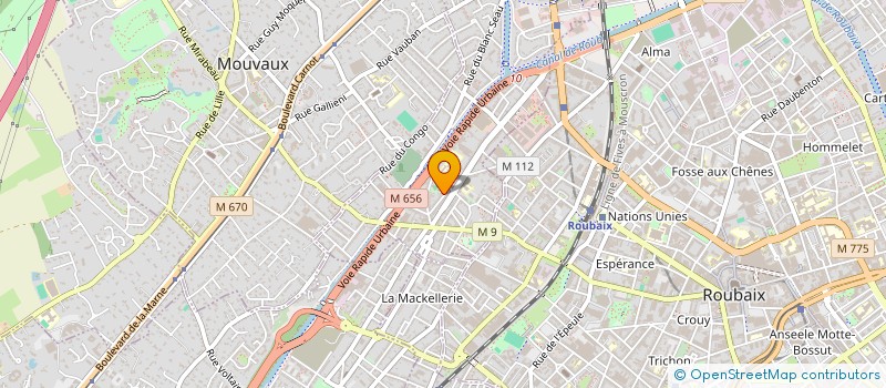 localisation de l'entreprise INDIVISION BUYSSCHAERT  TOURCOING