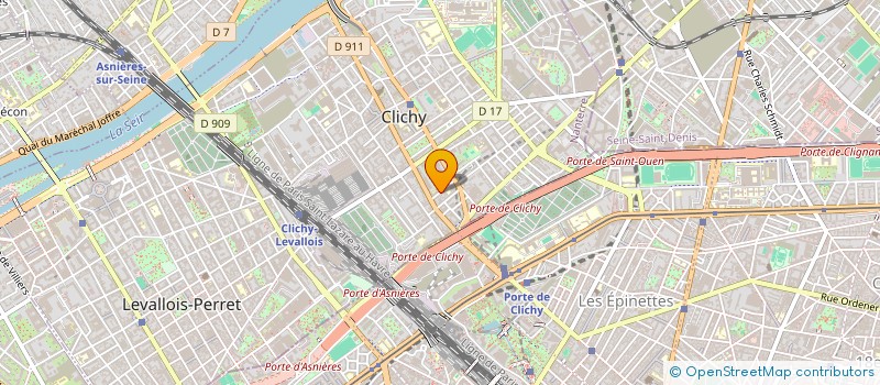 localisation de l'entreprise INDIVISION BYRAM COULIBALY à CLICHY