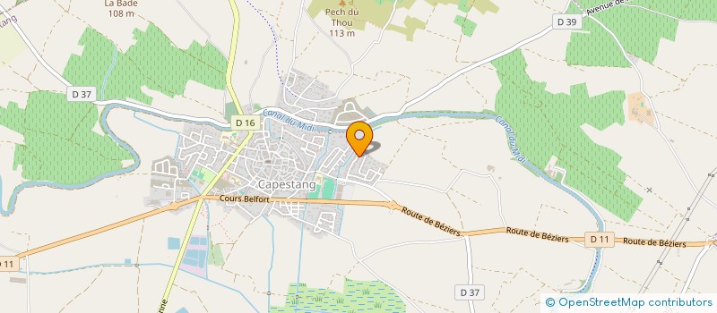 localisation de l'entreprise INDIVISION CABROL PATRICE ET MARIE HELEN à CAPESTANG