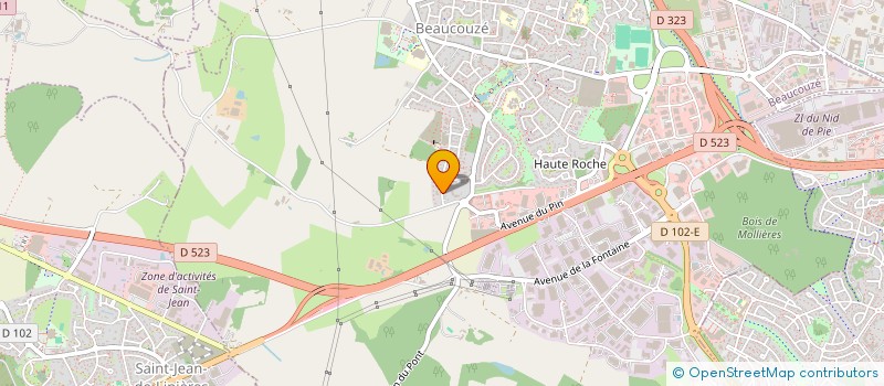 localisation de l'entreprise INDIVISION CADEAU  BEAUCOUZE