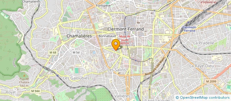 localisation de l'entreprise INDIVISION CADENE - BERTRAND  CLERMONT-FERRAND