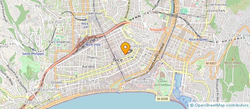 localisation de l'entreprise INDIVISION CAGNOLI - GHIGLIONE à NICE
