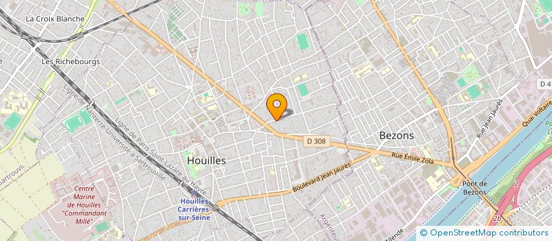 localisation de l'entreprise INDIVISION CAGNOT CARNELUTTO  HOUILLES