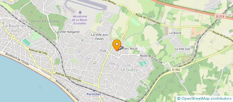 localisation de l'entreprise INDIVISION CAILLAUD COLLET à LA BAULE-ESCOUBLAC