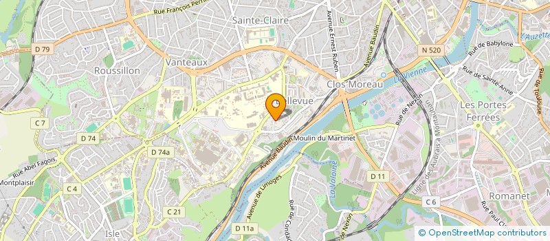 localisation de l'entreprise INDIVISION CAILLAUD SERDOT à LIMOGES