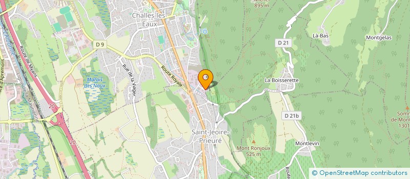 localisation de l'entreprise INDIVISION CAILLE CHADEAU  CHALLES-LES-EAUX