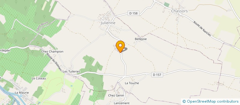 localisation de l'entreprise INDIVISION CAILLE SABOURIN à JULIENNE