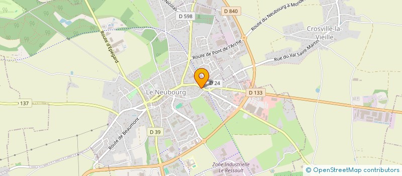 localisation de l'entreprise INDIVISION CAILLEUX-TALBOT  LE NEUBOURG