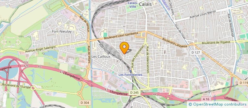 localisation de l'entreprise INDIVISION CALAIS  CALAIS