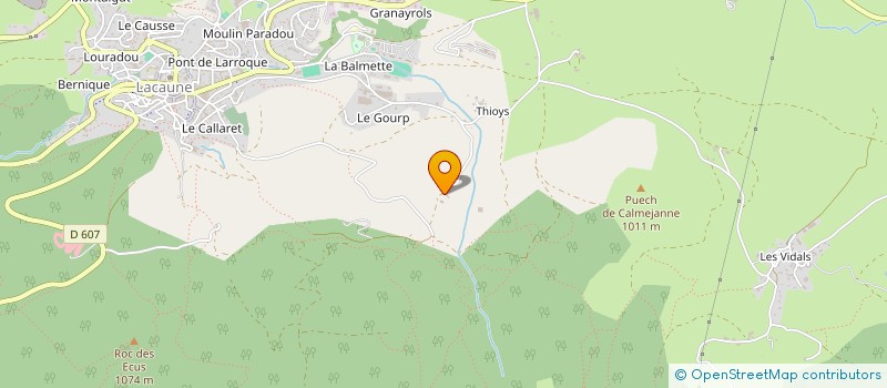 localisation de l'entreprise INDIVISION CALAS YVON ET MARIE-PAULE  LACAUNE