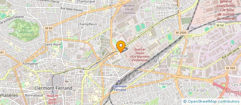 localisation de l'entreprise INDIVISION CALDAYROUX DELCOUDERC  CLERMONT-FERRAND