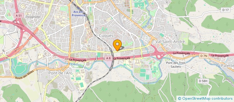 localisation de l'entreprise INDIVISION CALLAMAND-PARIS  AIX-EN-PROVENCE