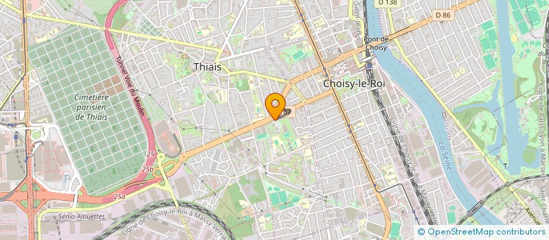 localisation de l'entreprise INDIVISION CALLANQUIN YVANNE  THIAIS