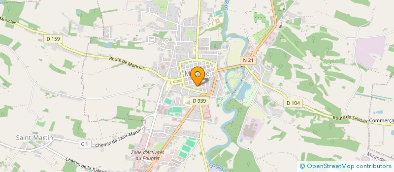 localisation de l'entreprise INDIVISION CALMELS F ET P à MIRANDE