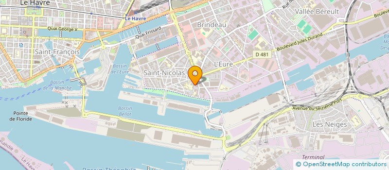 localisation de l'entreprise INDIVISION CALMONT JACQUES   VERONIQUE à LE HAVRE