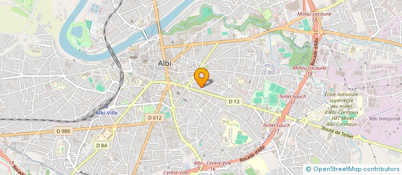 localisation de l'entreprise INDIVISION CALVET à ALBI