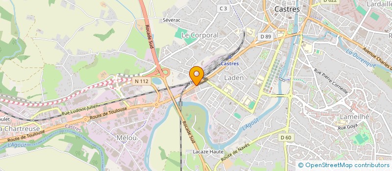 localisation de l'entreprise INDIVISION CALVET BEBELY  CASTRES