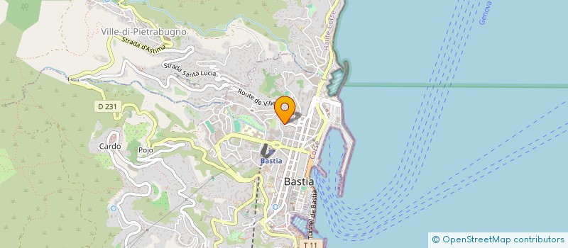 localisation de l'entreprise INDIVISION CALZARELLI DUCAT à BASTIA