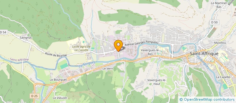 localisation de l'entreprise INDIVISION CAMBON EMILE ET DAVID  SAINT-AFFRIQUE