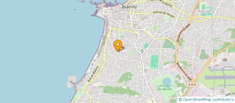 localisation de l'entreprise INDIVISION CAMUS  BIARRITZ