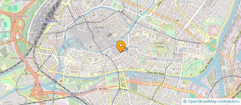 localisation de l'entreprise INDIVISION CANALE  STRASBOURG