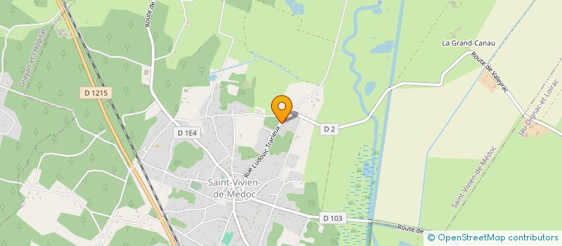 localisation de l'entreprise INDIVISION CANTITEAU GIRAUDON  SAINT-VIVIEN-DE-MEDOC