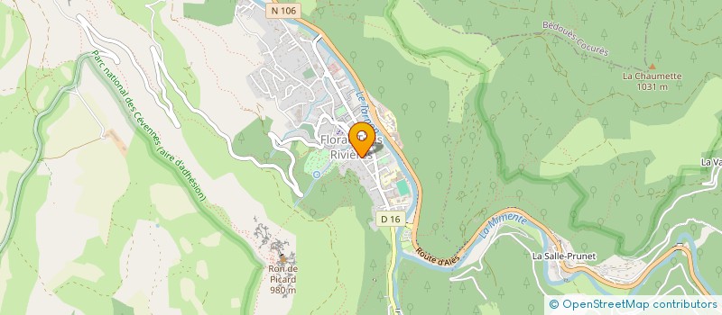 localisation de l'entreprise INDIVISION CAPELIER / VAN GHELUWE  FLORAC TROIS RIVIERES