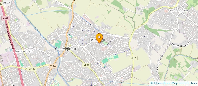 localisation de l'entreprise INDIVISION CARA - SAVES  CASTELGINEST