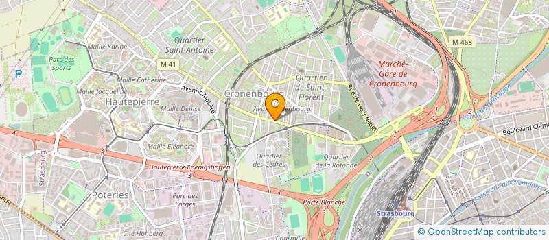 localisation de l'entreprise INDIVISION CARBIENER ROTH  STRASBOURG